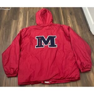 VTG Disney Store Mickey Mouse Big M reversible fleece hoodie jacket, L
